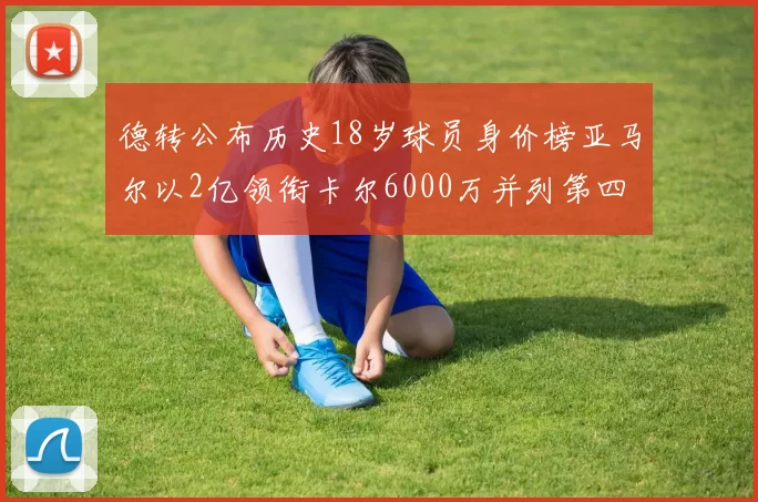 德转公布历史18岁球员身价榜亚马尔以2亿领衔卡尔6000万并列第四